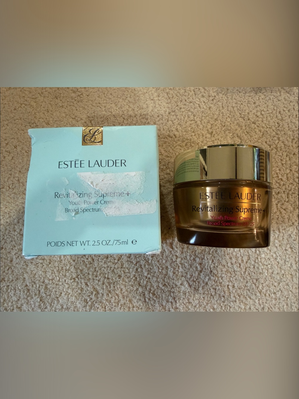 Estée Lauder Revitalizing Supreme+ Youth Power Cream 2.5 Oz SPF25 USED ONCE